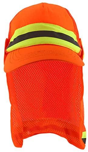 Trendy Apparel Shop High Visibility Reflective Ball Cap with Removable Mesh Flap