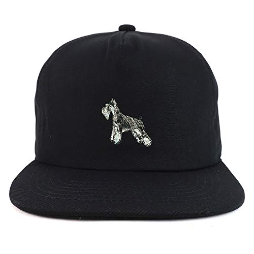 Trendy Apparel Shop Miniature Schnauzer Dog Unstructured 5 Panel Flatbill Cap