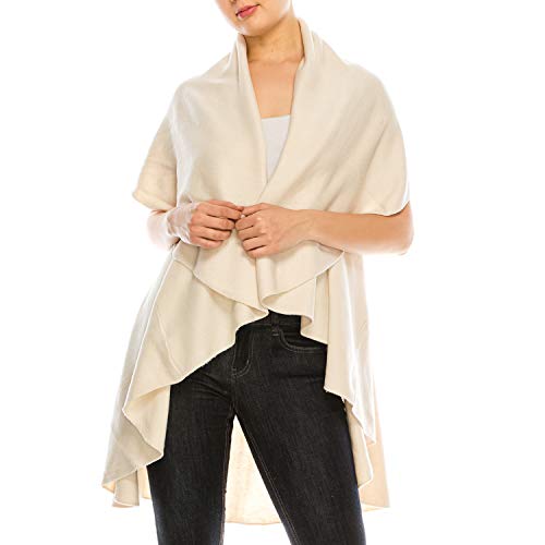 Trendy Apparel Shop Women's Multi-Use Soft Basic Cardigan Shawl Scarf Vest