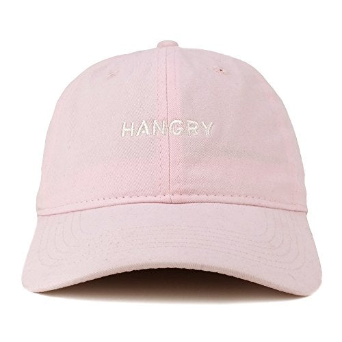 Trendy Apparel Shop Hangry Embroidered 100% Cotton Adjustable Cap
