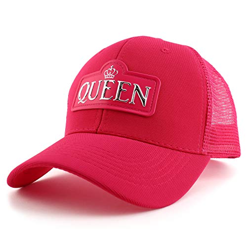 Trendy Apparel Shop High Fequency Queen Patch Trucker Mesh Baseball Cap