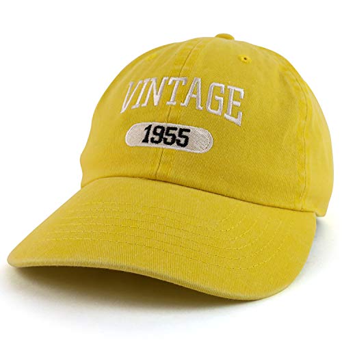 Trendy Apparel Shop 65th Birthday Vintage 1956 Washed Cotton Adjustable Cap