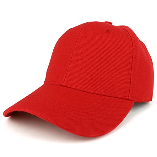Trendy Apparel Shop Plain Structured Crown Adjustable Baseball Cap