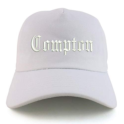 Trendy Apparel Shop Compton City Old English Unstructured 5 Panel Baseball Cap