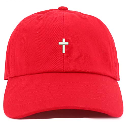 Trendy Apparel Shop Youth Cross Adjustable Soft Crown Baseball Cap