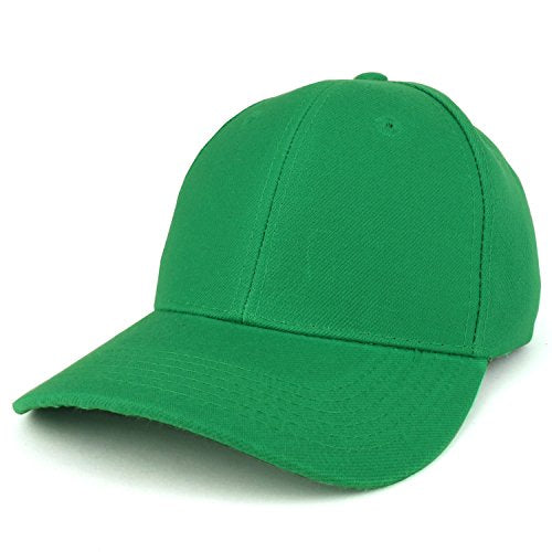 Trendy Apparel Shop Plain Structured Crown Adjustable Baseball Cap
