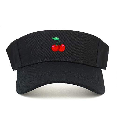 Trendy Apparel Shop Cherry Patch Cotton Infant Summer Visor Cap