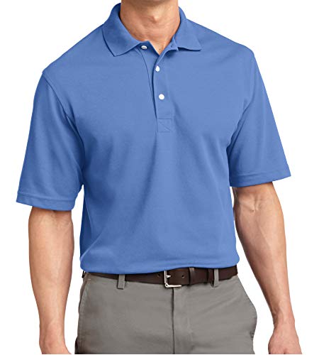 Trendy Apparel Shop Soft Breathable Fit Moisture-Wicking Quick Dry Men's Polo Big and Tall Shirt