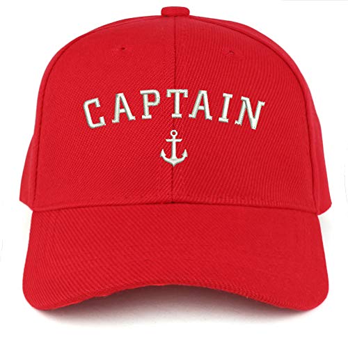 Trendy Apparel Shop Captain Anchor Embroidered Youth Size Kids Structured Baseball Cap