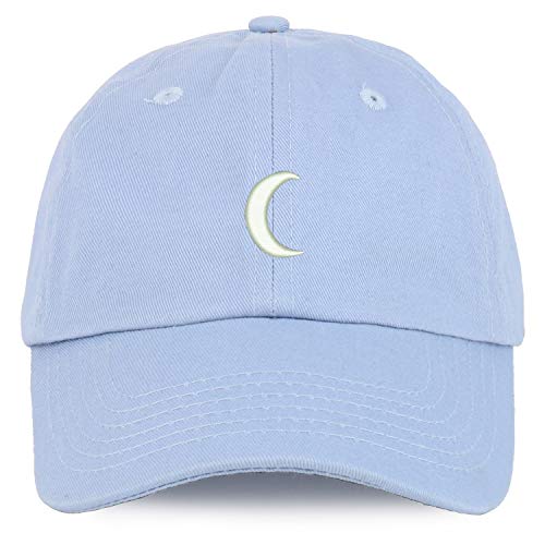 Trendy Apparel Shop Youth Crescent Moon Unstructured Cotton Baseball Cap