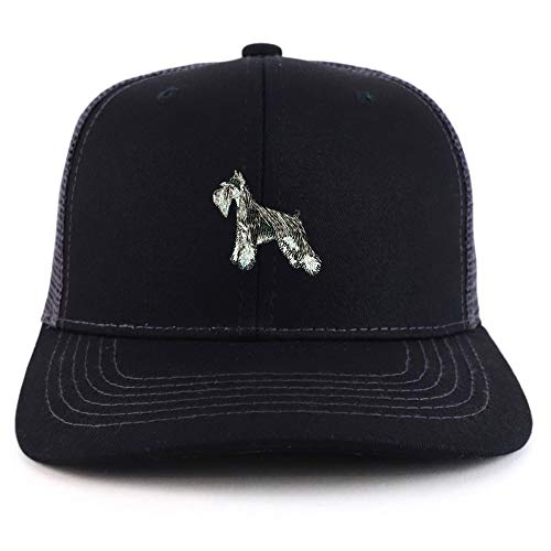 Trendy Apparel Shop Miniature Schnauzer Dog Two Tone Trucker Baseball Cap