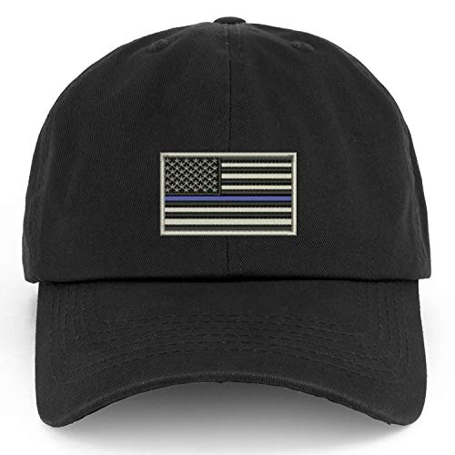 Trendy Apparel Shop XXL USA TBL Flag Embroidered Unstructured Cotton Cap