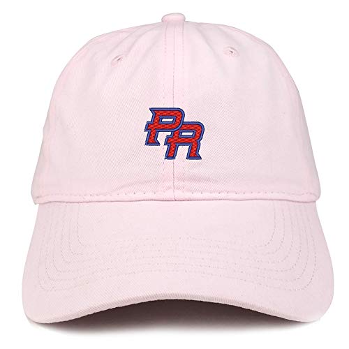 Trendy Apparel Shop Puerto Rico PR Small Embroidered Soft Crown 100% Brushed Cotton Cap