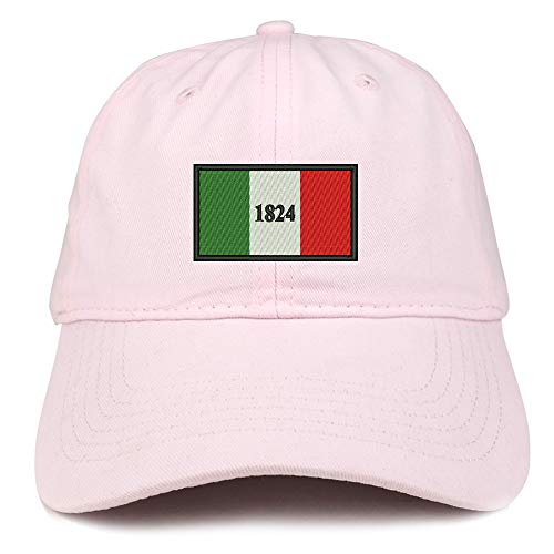 Trendy Apparel Shop Alamo Texas Flag Embroidered Unstructured Cotton Dad Hat