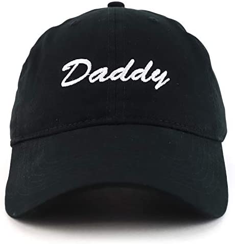 Trendy Apparel Shop Daddy Script Font Embroidered Low Profile Soft Cotton Baseball Cap