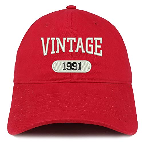 Trendy Apparel Shop 30th Birthday Vintage Year Soft Crown Brushed Cotton Cap