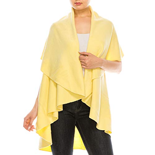 Trendy Apparel Shop Women's Multi-Use Soft Basic Cardigan Shawl Scarf Vest
