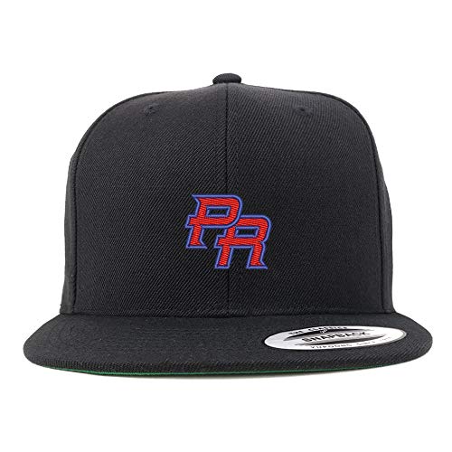 Trendy Apparel Shop Puerto Rico PR Small Embroidered Snapback Flatbill Baseball Cap