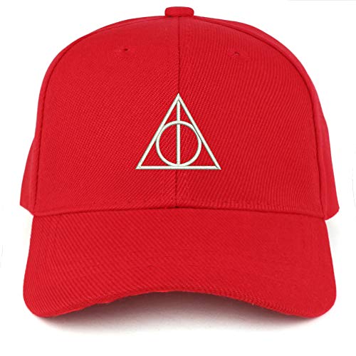 Trendy Apparel Shop Deathly Hallows Magic Logo Embroidered Youth Size Kids Structured Baseball Cap