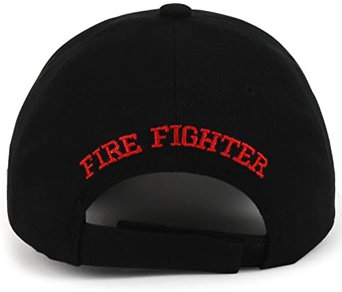 Trendy Apparel Shop Fire FD Logo Maltese Cross Embroidered Structured Baseball Cap
