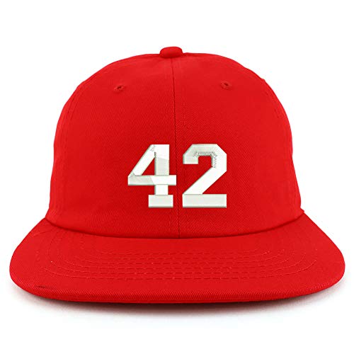 Trendy Apparel Shop Number 42 Collegiate Varsity Font Low Profile Snapback Cap