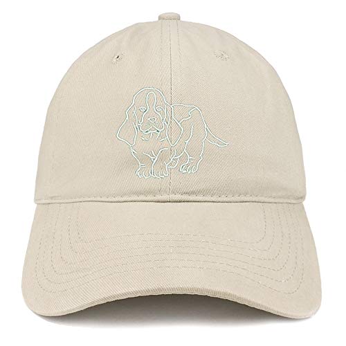 Trendy Apparel Shop Basset Embroidered Unstructured Cotton Dad Hat