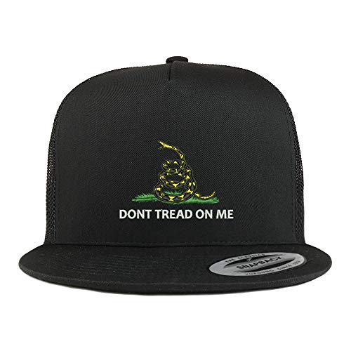 Trendy Apparel Shop Don't Tread on Me Embroidered 5 Panel Flatbill Mesh Cap