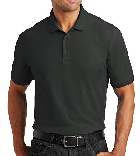 Trendy Apparel Shop Comfortable Traditional Fit Durable Poly Blend Men's Polo Big and Tall Shirt