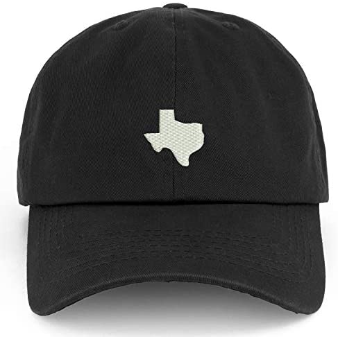 Trendy Apparel Shop XXL Texas State Embroidered Unstructured Cotton Cap