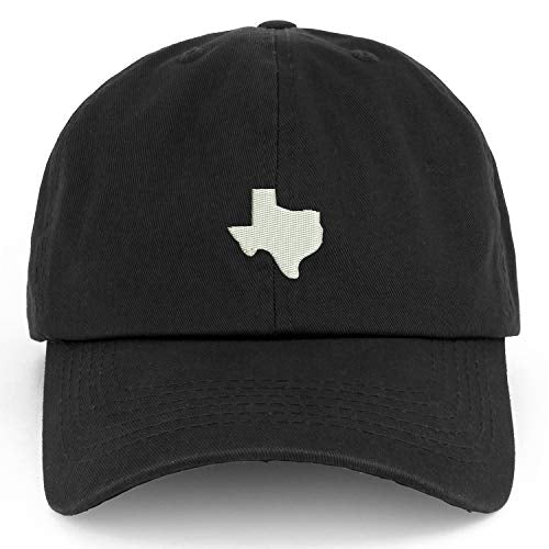 Trendy Apparel Shop XXL Texas State Embroidered Unstructured Cotton Cap