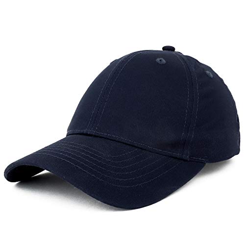 Trendy Apparel Shop Small Fit Plain Cotton Twill Kid's Youth Size Baseball Cap