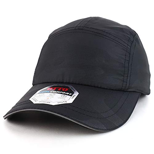 Trendy Apparel Shop 5 Panel Cool Comfort Moisture Wicking Fabric Baseball Cap
