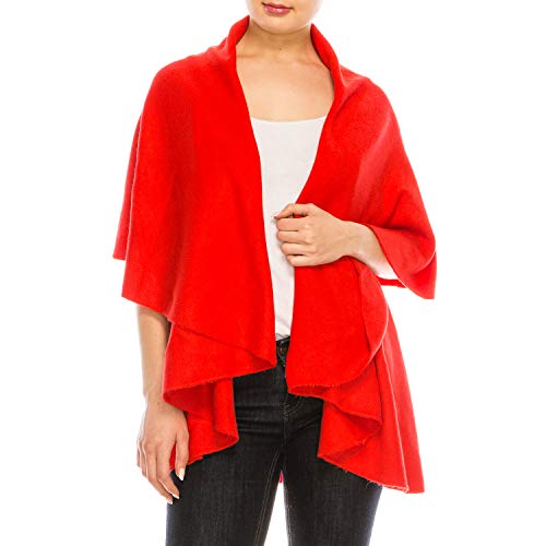 Trendy Apparel Shop Women's Multi-Use Soft Basic Cardigan Shawl Scarf Vest