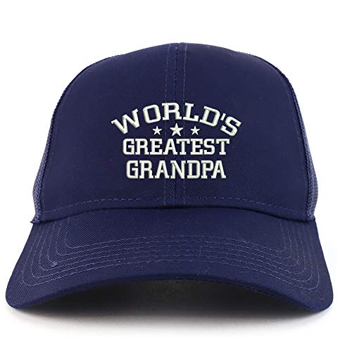 Trendy Apparel Shop World's Greatest Grandpa Structured High Profile Trucker Cap