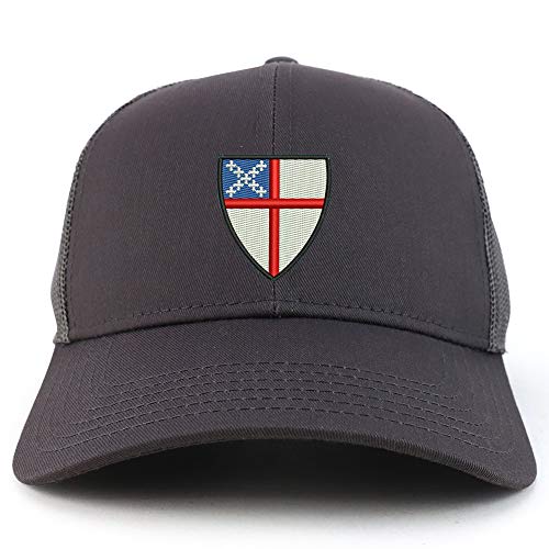 Trendy Apparel Shop Episcopal Shield Structured High Profile Trucker Cap
