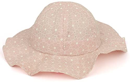 Trendy Apparel Shop Floral Pattern Printed Infant Bucket Hat with Chin Strap