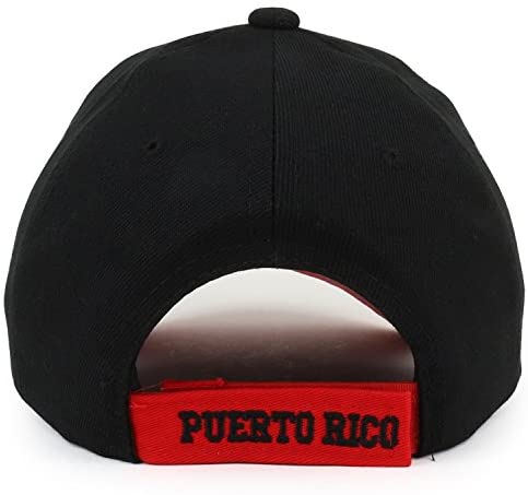 Trendy Apparel Shop Puerto Rico 3D Embroidered Structured Flag Bill Baseball Cap