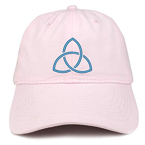 Trendy Apparel Shop Holy Trinity Embroidered Soft Crown 100% Brushed Cotton Cap