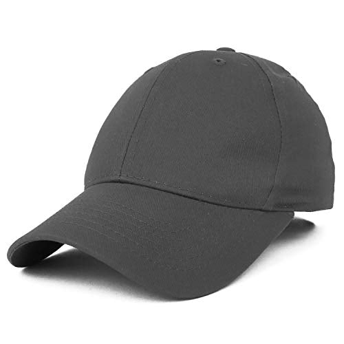 Trendy Apparel Shop Small Fit Plain Cotton Twill Kid's Youth Size Baseball Cap