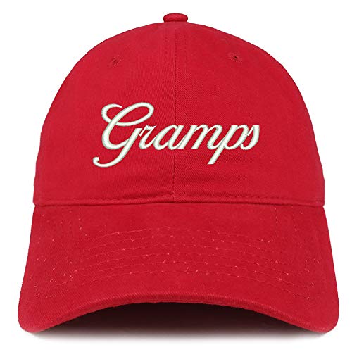 Trendy Apparel Shop Gramps Embroidered Soft Crown 100% Brushed Cotton Cap