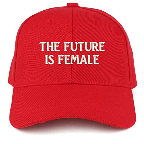 Trendy Apparel Shop The Future is Female Embroidered Youth Size Kids Structured Baseball Cap
