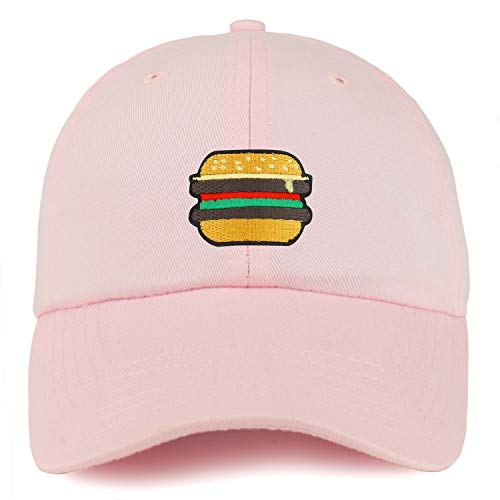 Trendy Apparel Shop Burger Patch Youth Small Fit Unstructured Cotton Baseball Cap