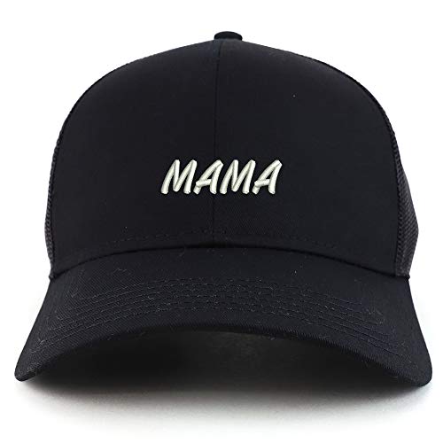 Trendy Apparel Shop Mama Embroidered Structured High Profile Trucker Cap