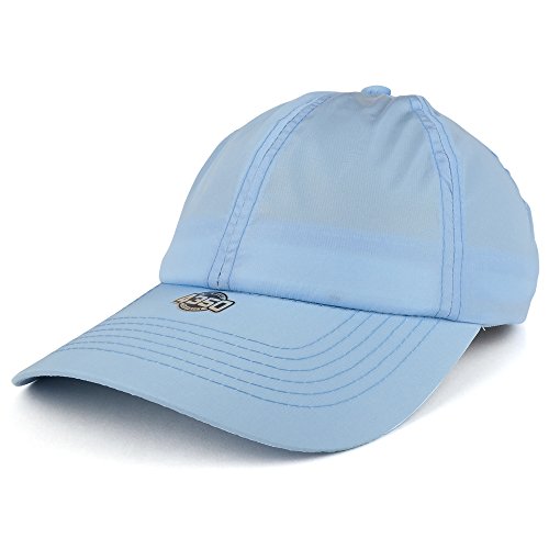 Trendy Apparel Shop Lightweight Unisex Plain Nylon Unstructured Adjustable Baseball Cap