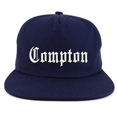 Trendy Apparel Shop Compton City Old English Unstructured 5 Panel Flatbill Cap