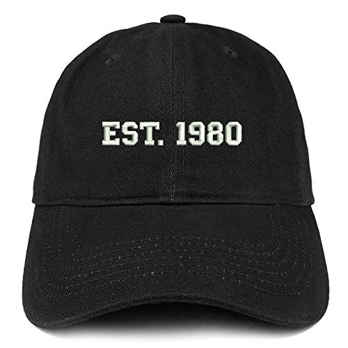 Trendy Apparel Shop EST 1980 Embroidered - 41st Birthday Gift Soft Cotton Baseball Cap