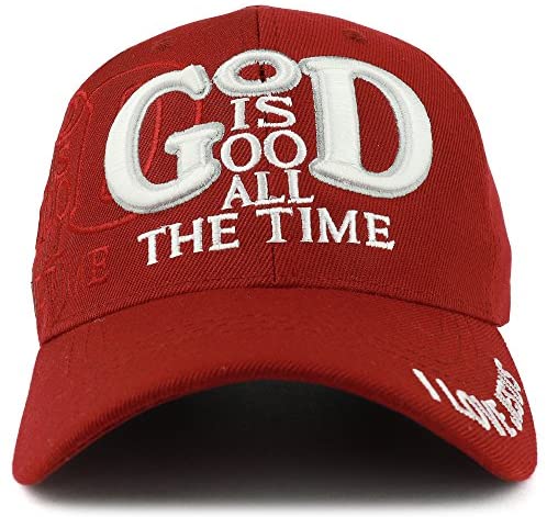 Trendy Apparel Shop God is Good All The Time Christian Theme Embroidered Adjustable Baseball Cap