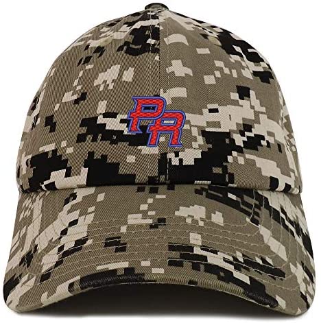 Trendy Apparel Shop Puerto Rico PR Small Embroidered Soft Crown 100% Brushed Cotton Cap
