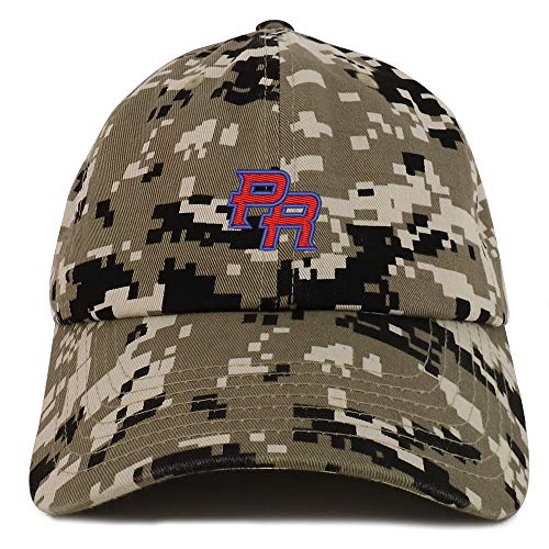 Trendy Apparel Shop Puerto Rico PR Small Embroidered Soft Crown 100% Brushed Cotton Cap