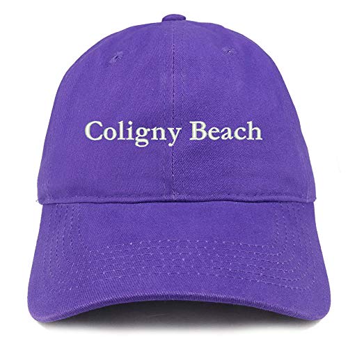 Trendy Apparel Shop Coligny Beach Embroidered Brushed Cotton Cap
